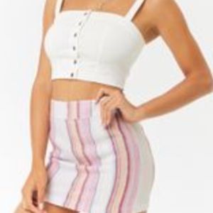 NWT Striped Mini Skirt
